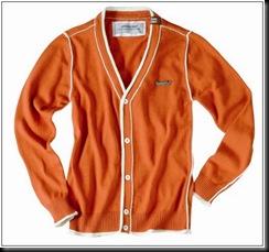 jr cardigan arancio