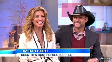 Tim e Faith a “Good Morning America”: la realtà è che non siamo sposati…