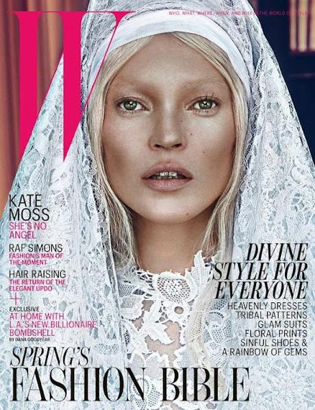 Kate Moss by Steven Klein on the Cover of W Magazine, March 2012