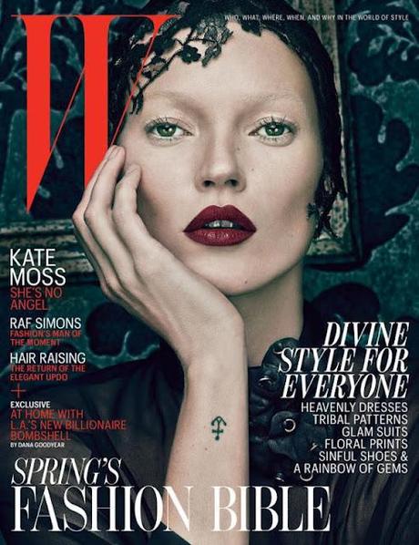 Kate Moss by Steven Klein on the Cover of W Magazine, March 2012