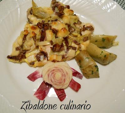 Pollo con carciofi e radicchio di Verona