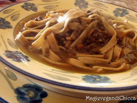 Tagliatello d’orzo e lenticchie