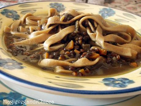 Tagliatello d’orzo e lenticchie