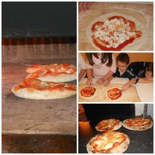 Pizza margherita e focaccia fatta dai bambini