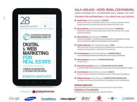 I° Event Lab, Campania, Napoli - Innovazione e Web per il Mercato Immobiliare italiano