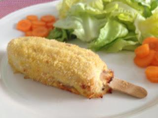 Stecco di merluzzo con panure di mais