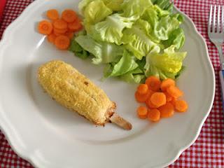 Stecco di merluzzo con panure di mais