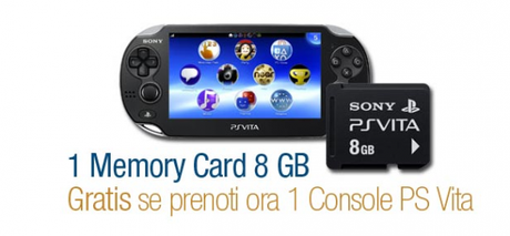 psvitamemory8gbpromo PS Vita scontata da Amazon, in regalo una memory card da 8GB