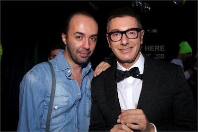 Stefano Gabbana al Toilet Paper Party with friends