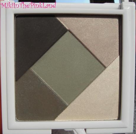 Kiko Blooming Origami: Palette n°06 Misty Greens, swatches.