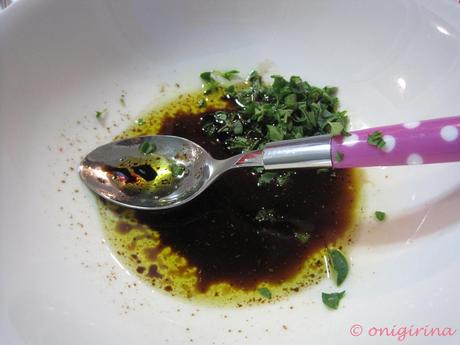 Recipes 42, 43: Beetroot salad and Marjoram and balsamic vinegar dressing e la rapa di Miyazaki