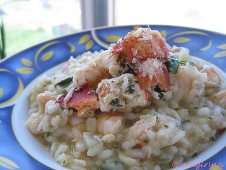 Recipe 41: Seafood risotto with fennel and chilli (marinated for lobster, crab and prawns) e Fiera di San Ciriaco