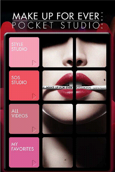 MAKE UP FOR EVER: Pocket Studio app