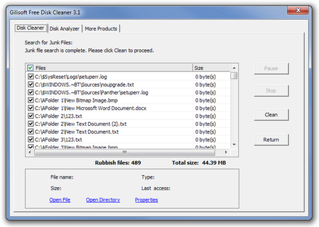 Gilisoft Free Disk Cleaner 3.1.png Clean Velocizzare e Pulire Windows con Gilisoft Free Disk Cleaner