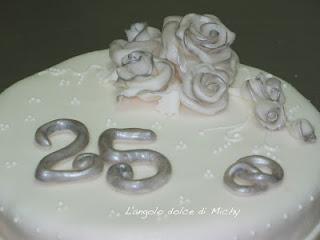 Torta Nozze D'Argento - 25 anni uhhhhhh!!!!