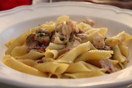 Garganelli Astice e Funghi