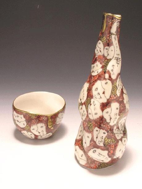 INTRICATISSIMI PATTERNS DI FOGLIE NELLE CERAMICHE DI HITOMI HOSONO