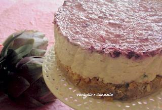 Mini cheesecake con carciofi e radicchio