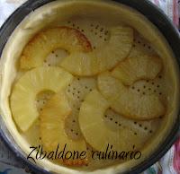 Crostata alla crema cotta, ananas e melagrana