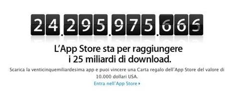 Concorso Apple per i 25 miliardi di download in App Store