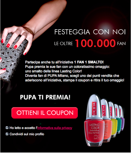 Promo: SMALTOMANIA : 1Fan-1Smalto - PUPA