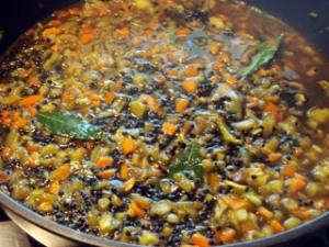 Tagliatelle d’orzo e lenticchie