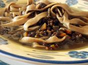 Tagliatelle d’orzo lenticchie
