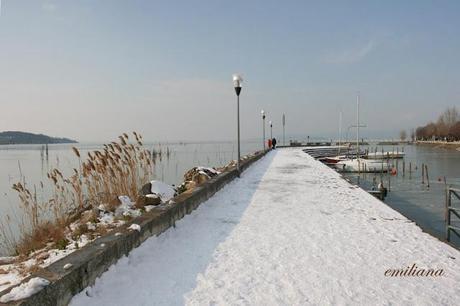 Il Lago Trasimeno ghiacciato