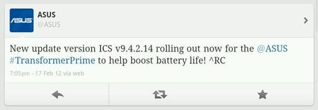  ASUS Prime Transformer USA Aggiornamento v9.4.2.14 Durata Batteria