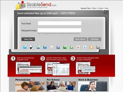 sizablesend.com  Come inviare file di grandi dimensioni