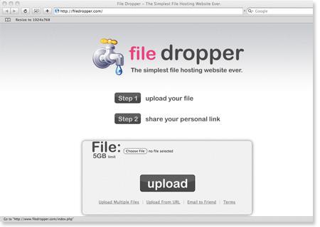 filedropper Come inviare file di grandi dimensioni