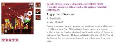 Lo strano caso di Angry Birds Seasons