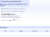Creare indirizzo email temporaneo 10minutemail