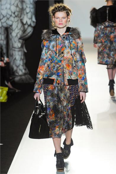 London Fashion Week AW12 . Mulberry, the Explorer Woman.