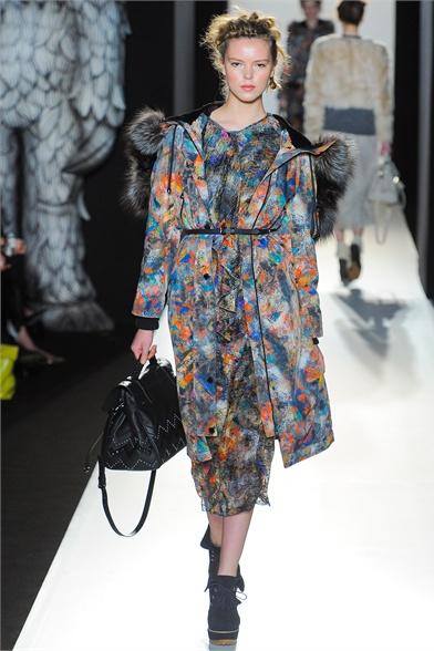 London Fashion Week AW12 . Mulberry, the Explorer Woman.