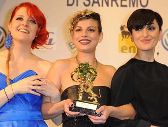 Un podio al femminile a Sanremo