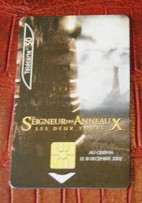 Le schede telefoniche del Signore degli Anelli