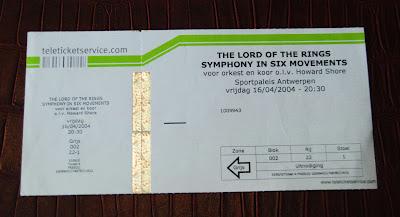 The Lord of the Rings: Symphony in Six Movements, Anversa 16 aprile 2004