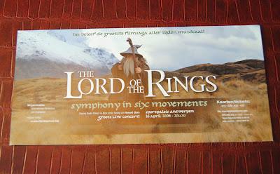 The Lord of the Rings: Symphony in Six Movements, Anversa 16 aprile 2004