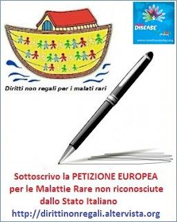 [link] Petizione Europea per il riconoscimento dell'Emiplegia Alternante e di tutte le Malattie Rare non riconosciute dallo Stato Italiano Petizione Europea per il riconoscimento dell'Emiplegia Alternante e di tutte le Malattie Rare non riconosciute da...