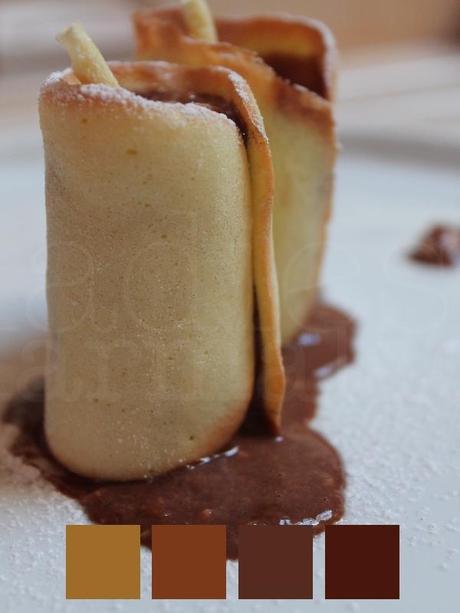 Cilindretti con mousse di Nutella® croccante