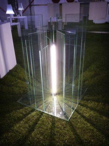 Lampada plexiglas led fibre ottiche neon