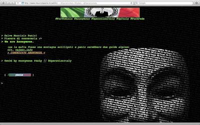 Anonymous attacca il sito di Paniz per il caso Vajont.info