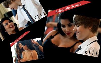 Kim Kardashian + Justin Bieber on September's Elle Us ?!