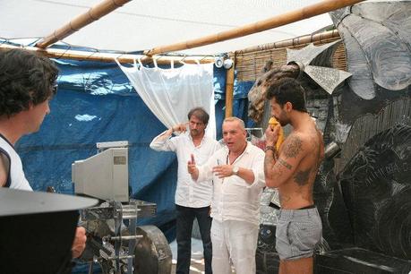 Fabrizio Corona backstage - Scarface 2010