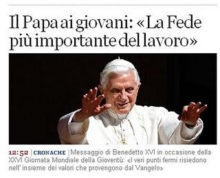 Giovani, abbiate Fede