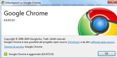 Google Chrome ricomincia da 6