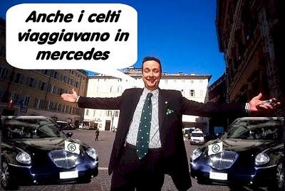 La lotta dura senza paura della Lega alle auto blu: Anche i celti viaggiavano in mercedes