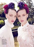 LACE VALUE... Codie Young and Rosemary Smith in Vogue Australia October 2010 by Nicole Bentley