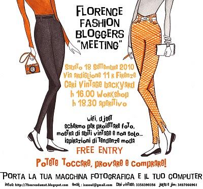 Florence fashion bloggers meeting